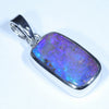 Australian Pipe Opal Silver Pendant with Silver Chain (16mm x 9mm) Code - Y380