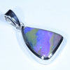Australian Boulder Opal Silver Pendant with Silver Chain (17mm x 12mm) Code - Y373