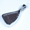 Australian Boulder Opal Silver Pendant with Silver Chain (17mm x 12mm) Code - Y373