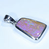 Australian Pipe Opal Silver Pendant with Silver Chain (14mm x 10.5mm) Code - Y384