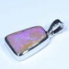 Australian Pipe Opal Silver Pendant with Silver Chain (14mm x 10.5mm) Code - Y384