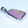 Australian Pipe Opal Silver Pendant with Silver Chain (14mm x 10.5mm) Code - Y384