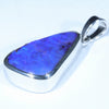 Australian Boulder Opal Silver Pendant with Silver Chain (20mm x 12.5mm) Code - Y383