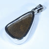 Australian Boulder Opal Silver Pendant with Silver Chain (20mm x 12.5mm) Code - Y383