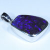Australian Boulder Opal Silver Pendant with Silver Chain (19mm x 16mm) Code - Y369