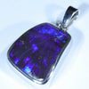 Australian Boulder Opal Silver Pendant with Silver Chain (19mm x 16mm) Code - Y369