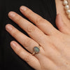 Natural Solid Australian Boulder Opal and Diamond Gold Ring - Size 7  US Code - T77