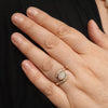 Natural Solid Australian Pipe Opal and Diamond Gold Ring - Size 7 US Code - T91