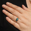 Natural Solid Australian Boulder Opal Gold Ring - Size 6.75 Code - T94