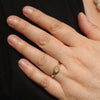 Natural Solid Australian Boulder Opal and Diamond Gold Ring - Size 6.25  US Code - T60