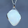 Natural Australian Coober Pedy Opal Silver Pendant