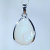 Natural Australian Coober Pedy Silver Opal Pendant