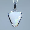 Natural Australian Coober Pedy Silver Opal Pendant