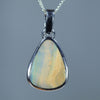 Natural Australian Boulder Opal Silver Pendant