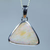 Natural Australian Boulder Opal Silver Pendant