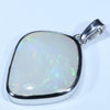 Coober Pedy Solid  Opal Silver Pendant with Silver Chain (20.5mm x 17mm) Code - Y396