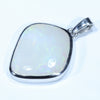 Coober Pedy Solid  Opal Silver Pendant with Silver Chain (20.5mm x 17mm) Code - Y396