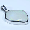 Coober Pedy Solid  Opal Silver Pendant with Silver Chain (20.5mm x 17mm) Code - Y396