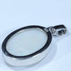 Coober Pedy White Opal Silver Pendant with Silver Chain (18mm x 14mm) Code - Y387