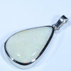 Coober Pedy Solid  Opal Silver Pendant with Silver Chain (22mm x 15.5mm) Code - Y386