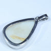 Coober Pedy Solid  Opal Silver Pendant with Silver Chain (22mm x 15.5mm) Code - Y386