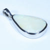 Coober Pedy Solid  Opal Silver Pendant with Silver Chain (22mm x 15.5mm) Code - Y386