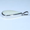 Coober Pedy Solid  Opal Silver Pendant with Silver Chain (22mm x 15.5mm) Code - Y386