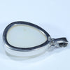 Coober Pedy Solid Opal Silver Pendant with Silver Chain (18mm x 14mm) Code - Y405