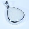 Coober Pedy White Opal Silver Pendant with Silver Chain (19mm x 16mm) Code - Y404