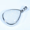 Sterling Silver - Solid Coober Pedy White Opal