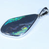 Sterling Silver - Solid Lightning Ridge Black Opal