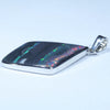 Lightning Ridge Black Opal Silver Pendant with Silver Chain (28mm x 21mm) Code - Y414