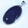 Sterling Silver - Solid Lighting Ridge Black Opal 