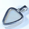 Coober Pedy Solid Opal Silver Pendant with Silver Chain (15mm x 12mm) Code - Y403
