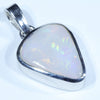 Coober Pedy Solid Opal Silver Pendant with Silver Chain (15mm x 12mm) Code - Y401