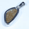 Australian Boulder Opal Silver Pendant with Silver Chain (18mm x 10mm) Code - Y400
