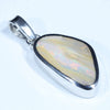 Australian Boulder Opal Silver Pendant with Silver Chain (18mm x 10mm) Code - Y400