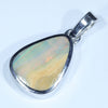 Australian Boulder Opal Silver Pendant with Silver Chain (14mm x 11mm) Code - Y388