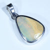 Australian Boulder Opal Silver Pendant with Silver Chain (14mm x 11mm) Code - Y388