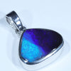 Australian Boulder Opal Silver Pendant with Silver Chain (14mm x 12mm) Code - Y389