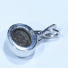 Australian Boulder Opal and Diamond Silver Pendant with Silver Chain (9mm x 8mm)  Code - Y399