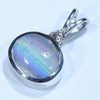 Sterling Silver - Solid Queensland Boulder Opal - Natural Diamond