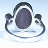 Australian Boulder Opal and Diamond White Gold Ring - Size 7.75 US Code T90