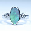 White Gold Opal Ring - Australian Opal Shop - 186 Brisbane Rd - Gold Coast
