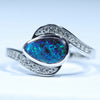 White Gold Opal Ring - Australian Opal Shop - 186 Brisbane Rd - Gold Coast 