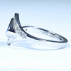 Australian Boulder Opal and Diamond White Gold Ring - Size 7.25 US Code T94