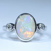 White Gold Opal Ring - Australian Opal Shop - 186 Brisbane Rd - Gold Coast