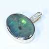 10k Gold - Solid Queensland Boulder Opal - Natural Diamond