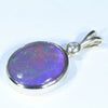 10k Gold - Solid Lightning Ridge Crystal Opal - Natural Diamond