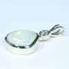 Lightning Ridge Solid Opal and Diamond Gold Pendant (10.5mm x 11mm) Code - Z70